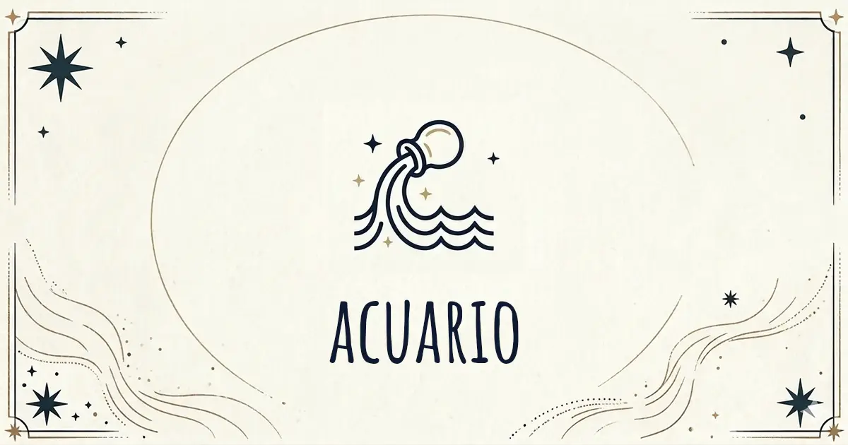 Horóscopo Acuario semanal