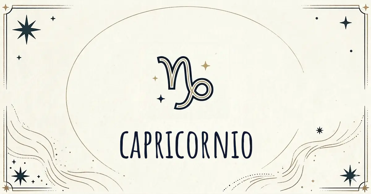 Horóscopo Capricornio semanal