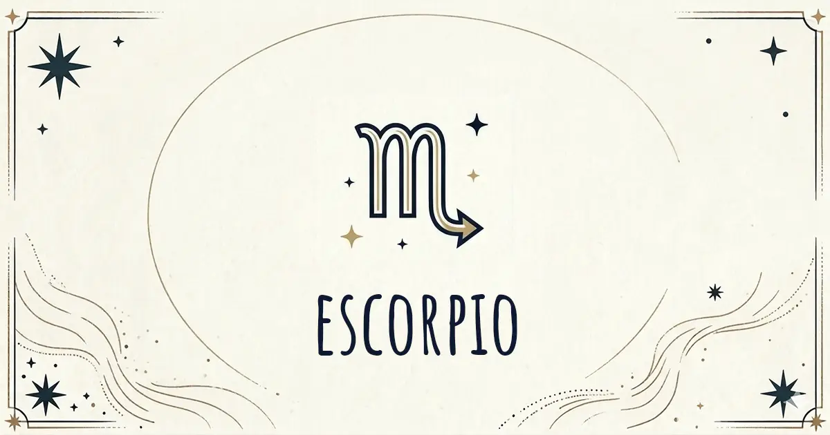 Horóscopo Escorpio semanal